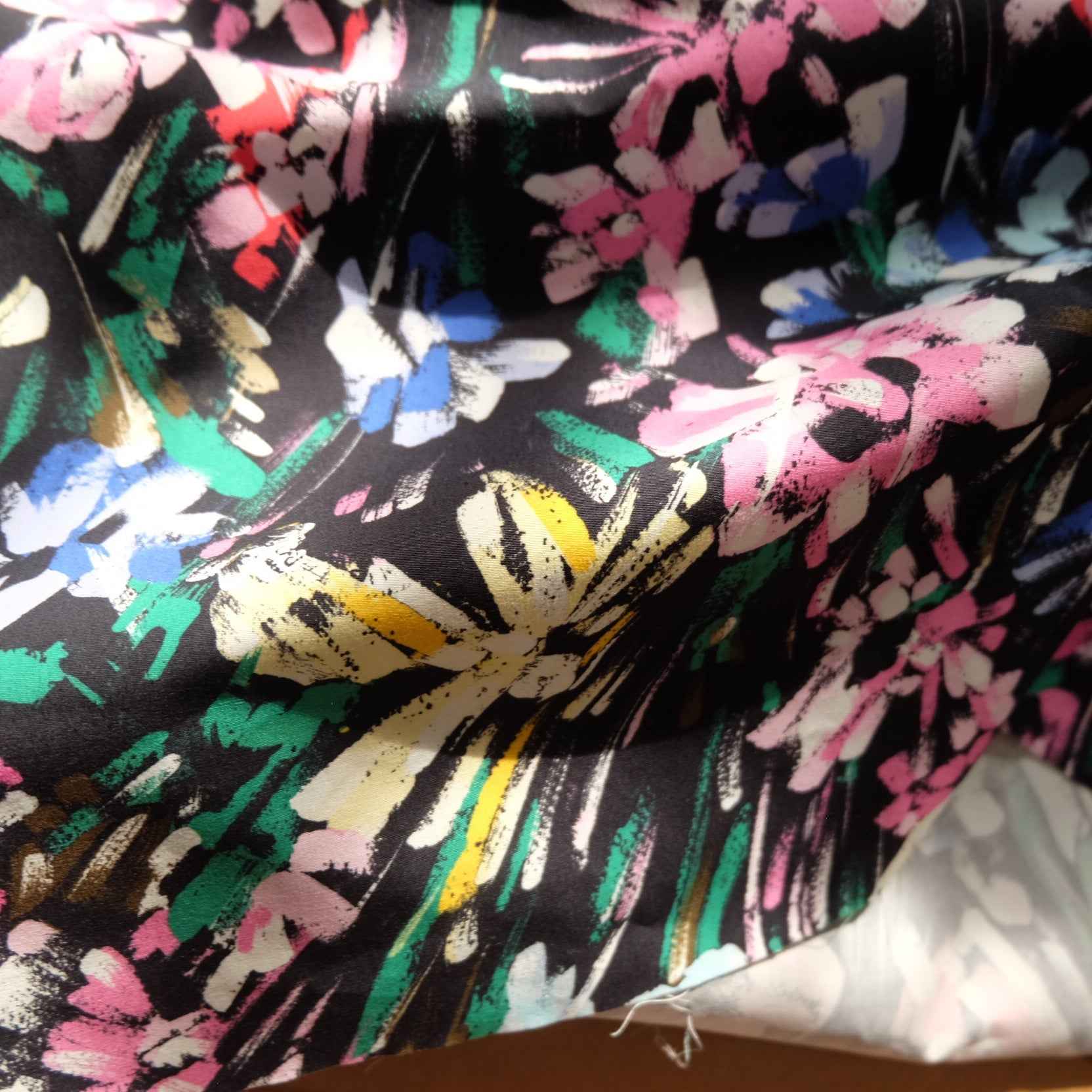Phillip Lim Designer Cotton Floral – Structured Fabric for Skirts & Jackets (2.19 yds)