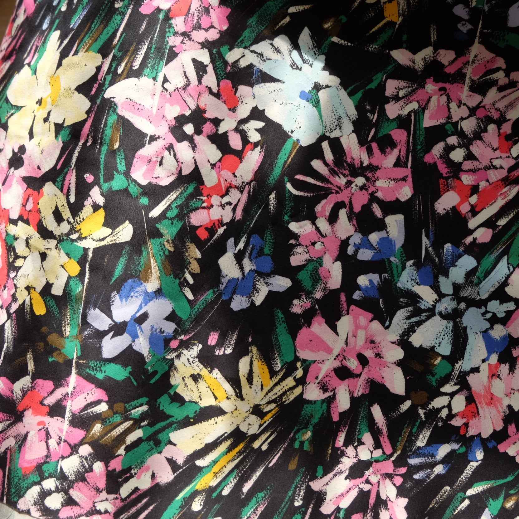 Phillip Lim Designer Cotton Floral – Structured Fabric for Skirts & Jackets (2.19 yds)