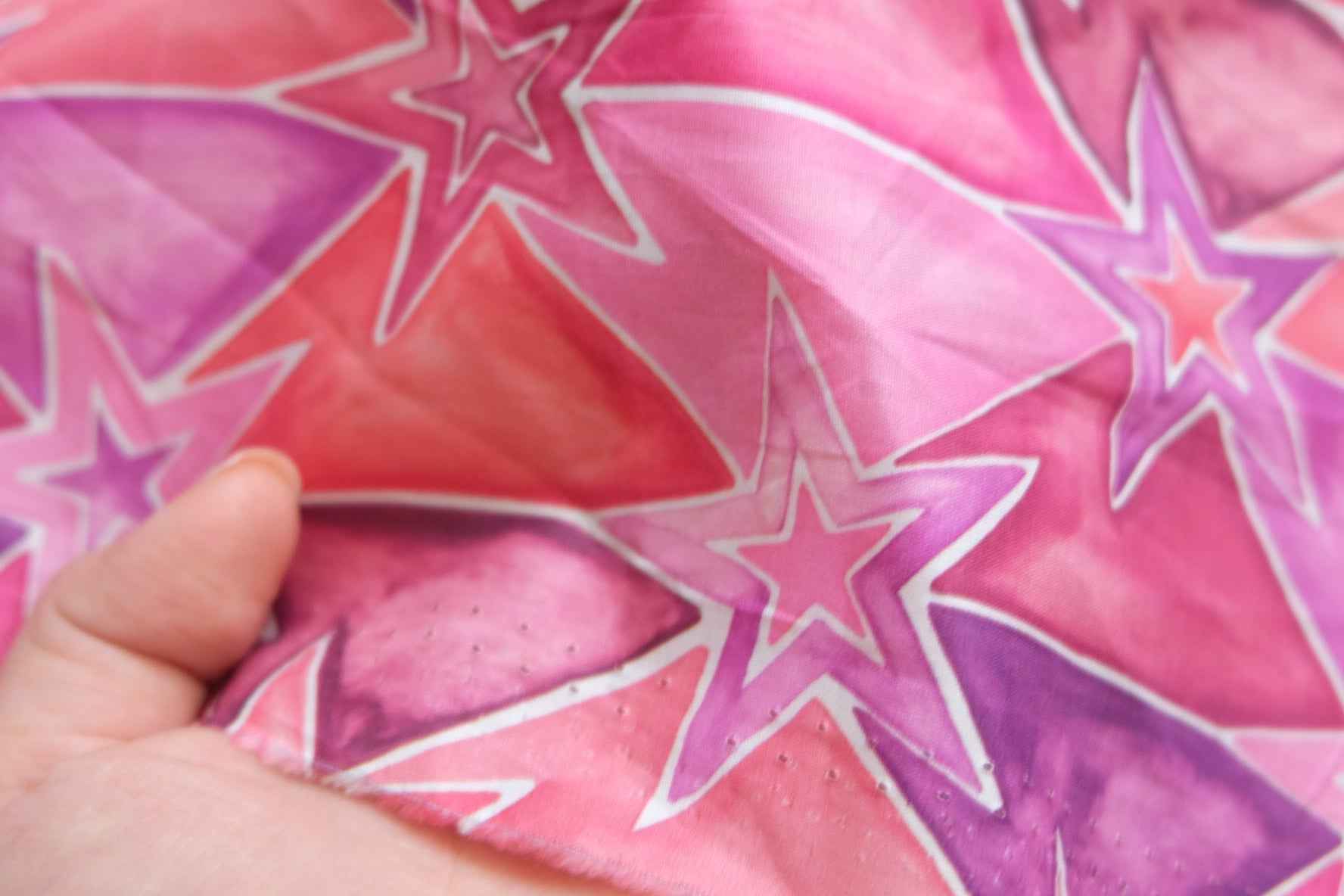 Pink Star Cotton Poplin — 1.0 yd