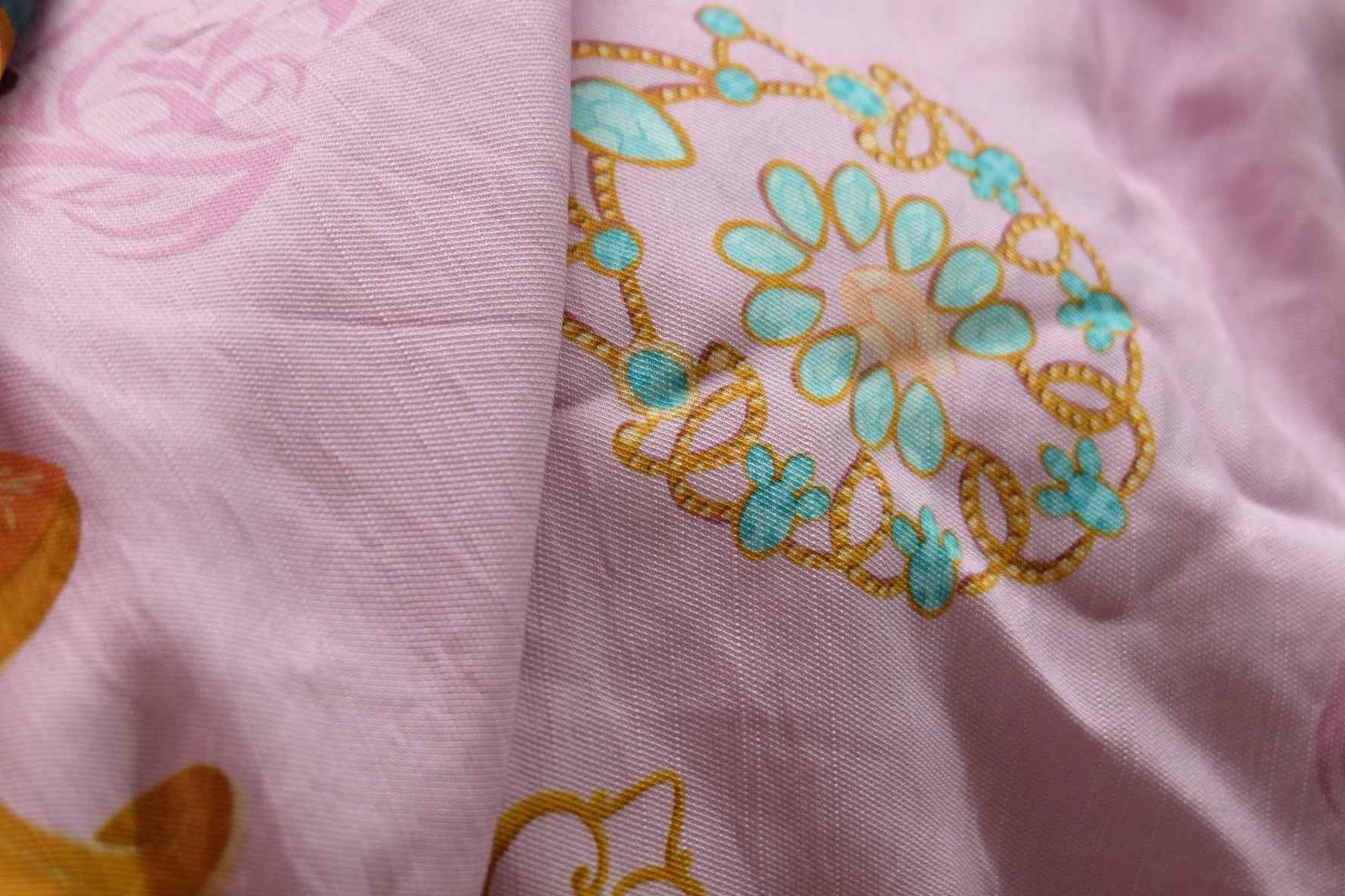 Pink Storybook Botanical Fabric — 2.2 yd