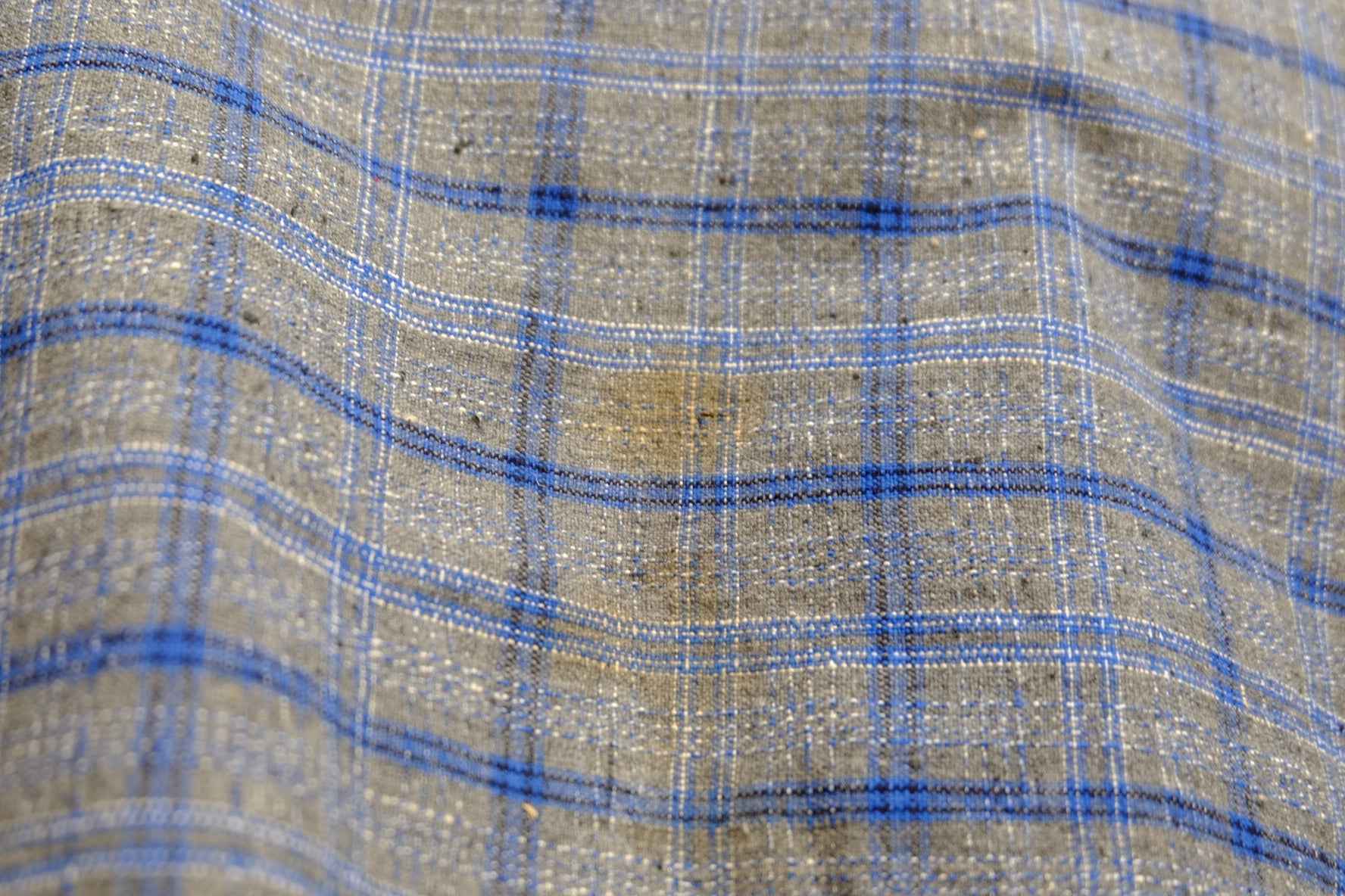 Plant Ash Check Tǔbù - Natural Patina & Character | 31cm Width (Priced for Character) - BUBBO