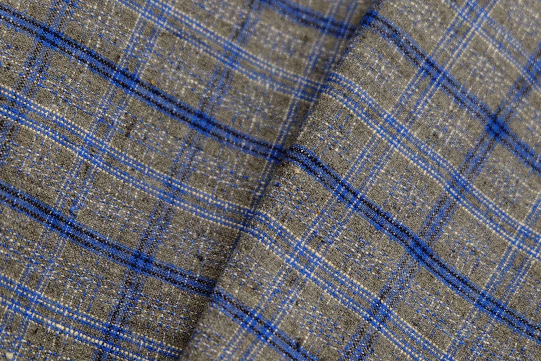 Plant Ash Check Tǔbù - Natural Patina & Character | 31cm Width (Priced for Character) - BUBBO