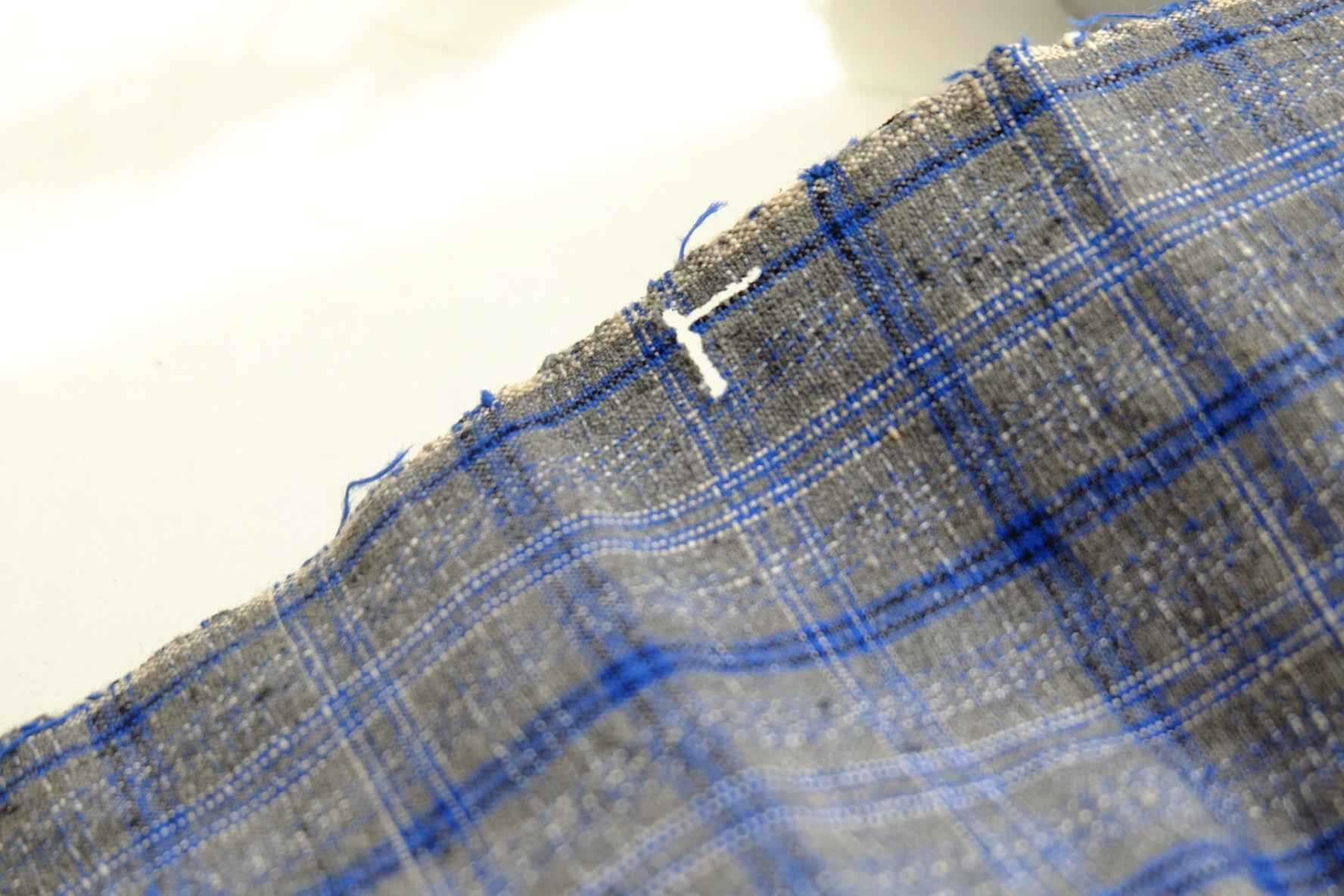 Plant Ash Check Tǔbù - Natural Patina & Character | 31cm Width (Priced for Character) - BUBBO