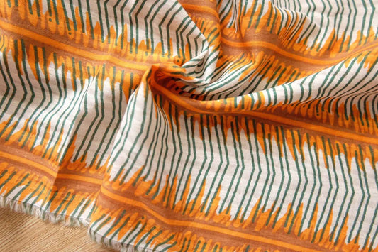 Printed Cotton Gauze Fabric – Lightweight Breathable Summer Cloth (3.28 yards)