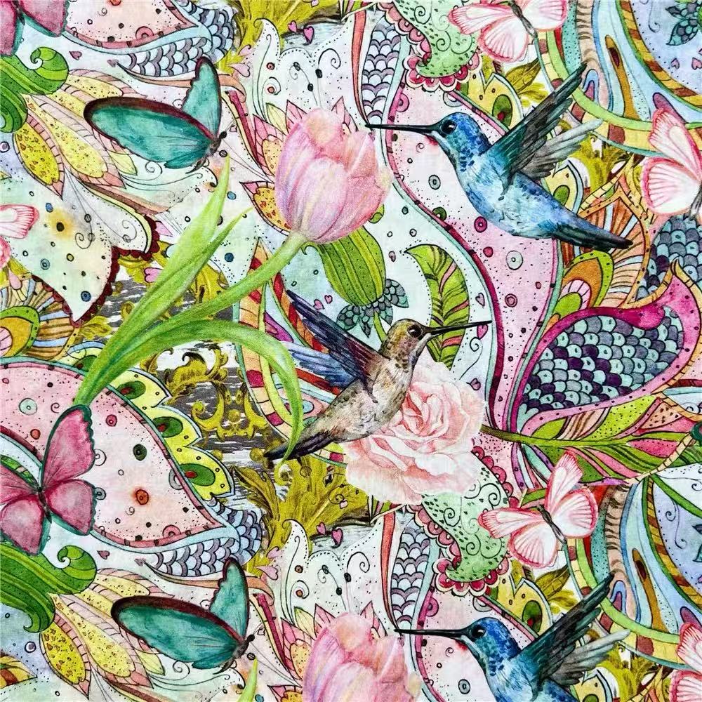 Printed Cotton Poplin Fabric – 100% Cotton – 180 GSM – 57” Wide – Sold by the Yard - BUBBO
