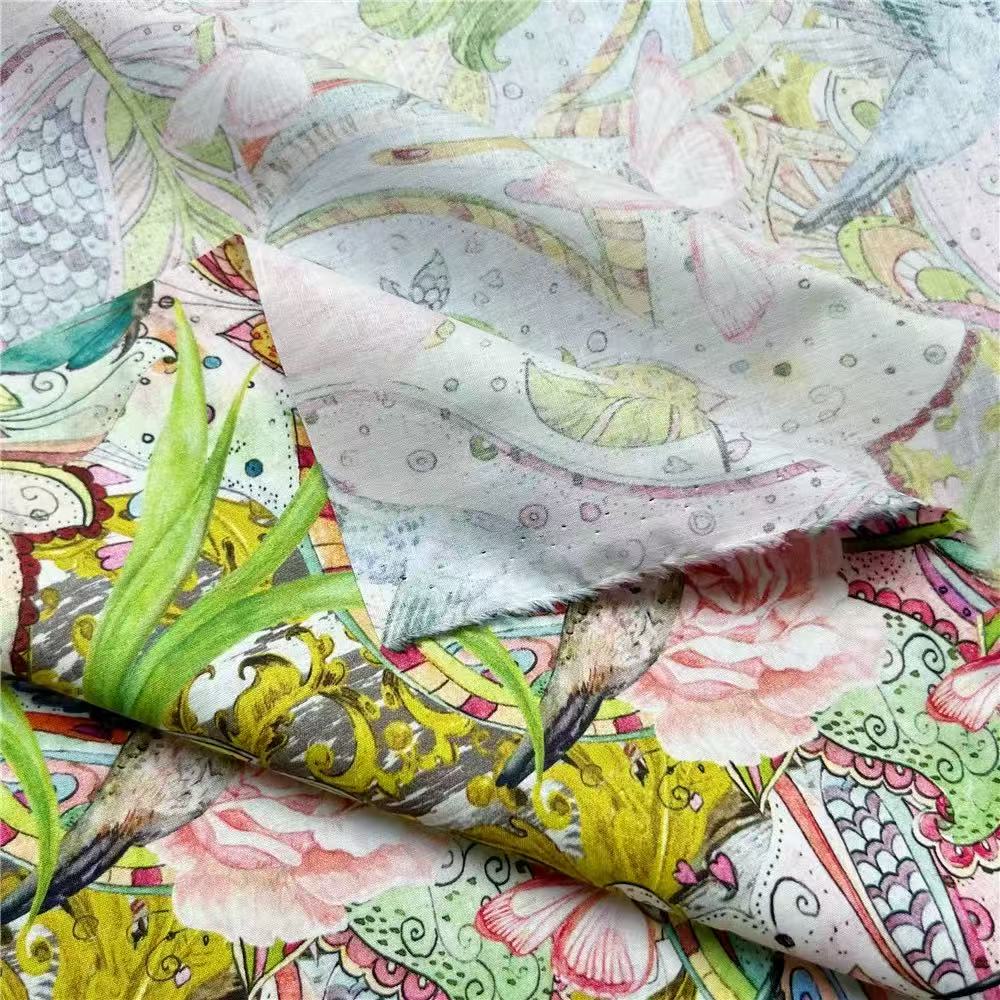 Printed Cotton Poplin Fabric – 100% Cotton – 180 GSM – 57” Wide – Sold by the Yard - BUBBO
