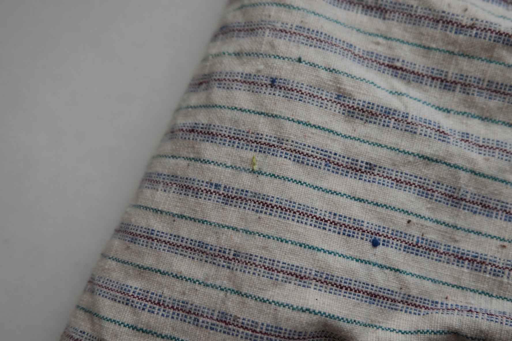 Pure White Tǔbù with Subtle Stripes - 37.5cm Width | Pre - Washed - BUBBO