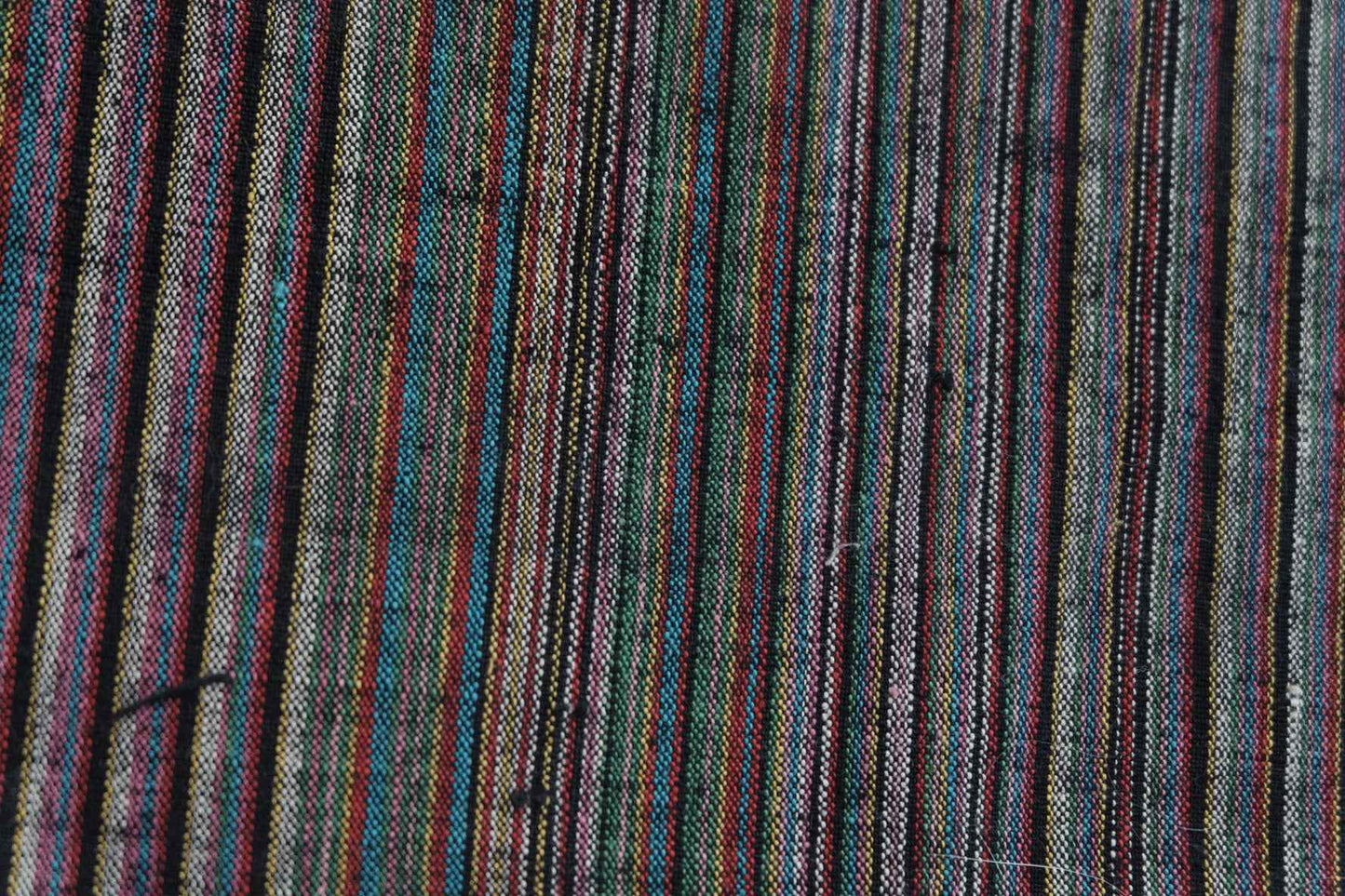 Rainbow Weave: 43cm Wide Northern Tǔbù in Soft Multicolor Stripes - BUBBO