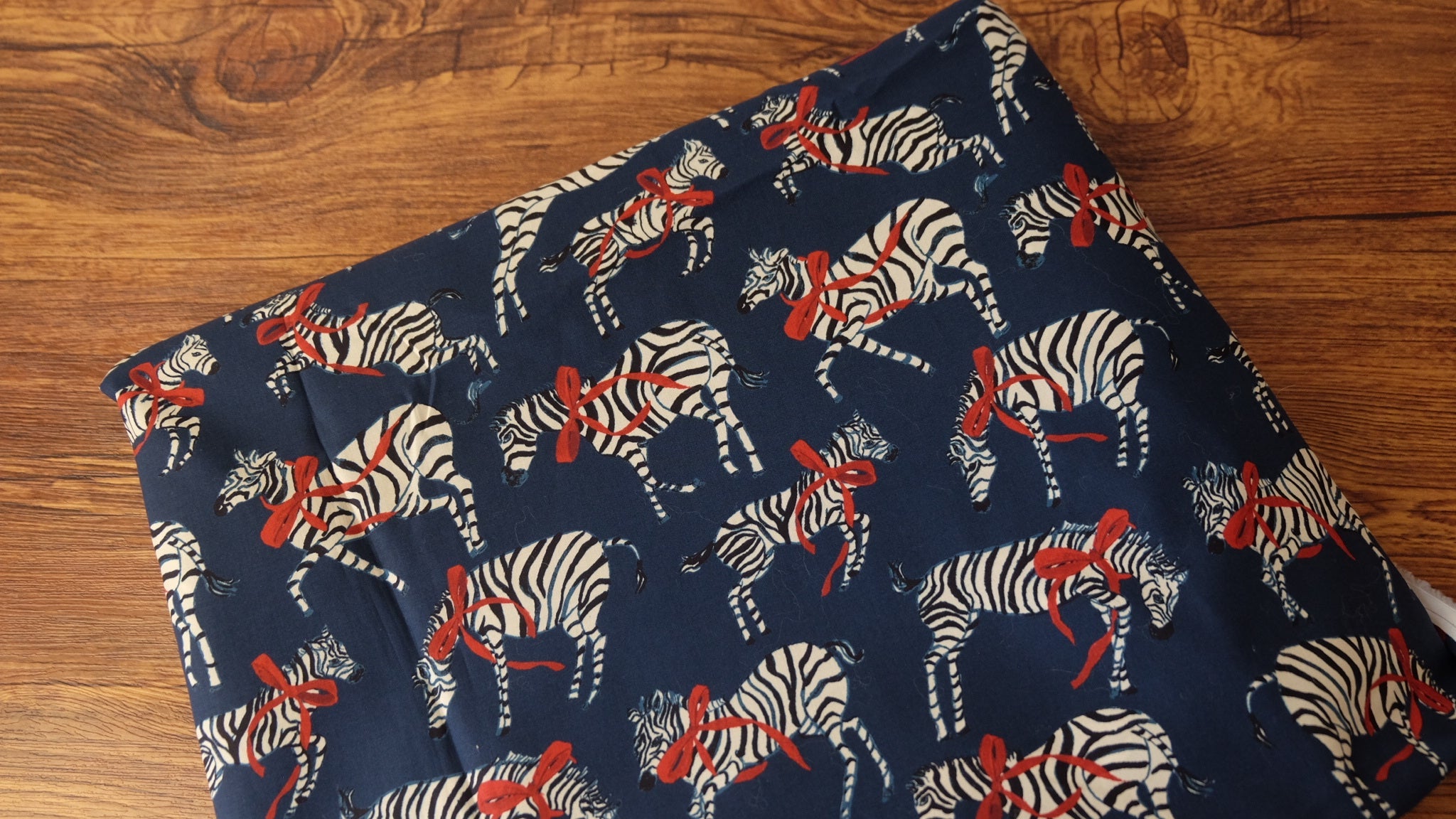 Ribbon Zebra Cotton Poplin Fabric — 3.28 Yards - BUBBO