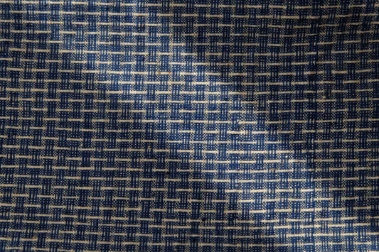 Shanghai 'City Wall' Embossed Cloth - Rare Blue Southern Tǔbù - BUBBO