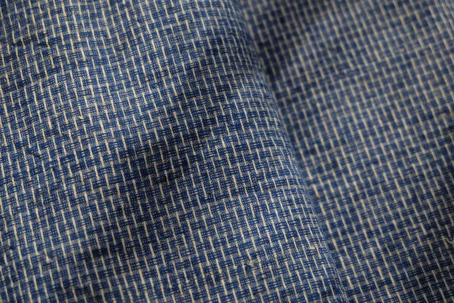 Shanghai 'City Wall' Embossed Cloth - Rare Blue Southern Tǔbù - BUBBO