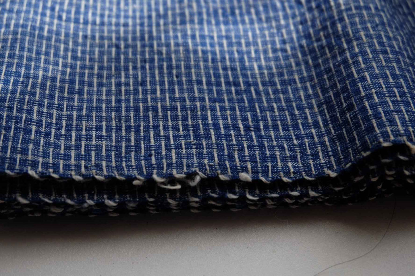 Shanghai 'City Wall' Embossed Cloth - Rare Blue Southern Tǔbù - BUBBO