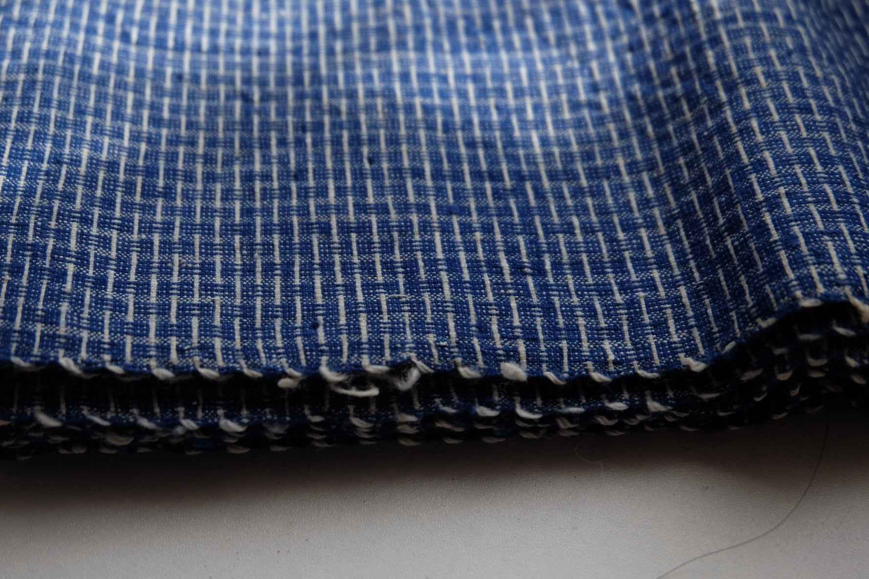 Shanghai 'City Wall' Embossed Cloth - Rare Blue Southern Tǔbù - BUBBO