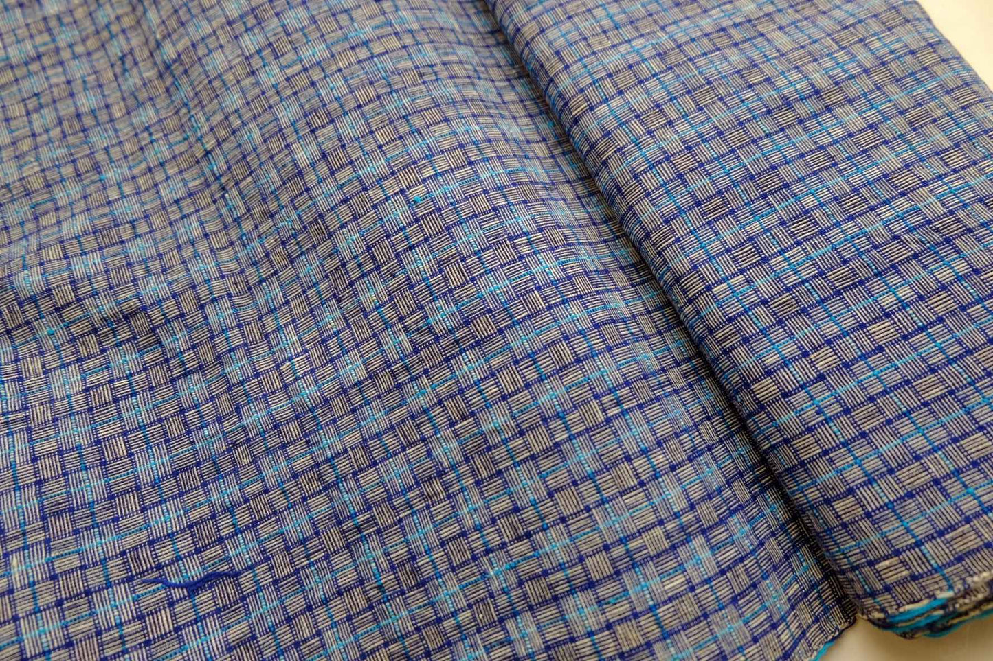 Sky Blue Reed - Pattern Tǔbù - 38cm Width | Substantial Handwoven - BUBBO