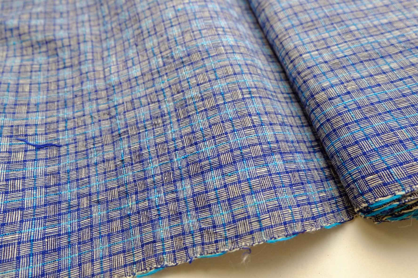 Sky Blue Reed - Pattern Tǔbù - 38cm Width | Substantial Handwoven - BUBBO