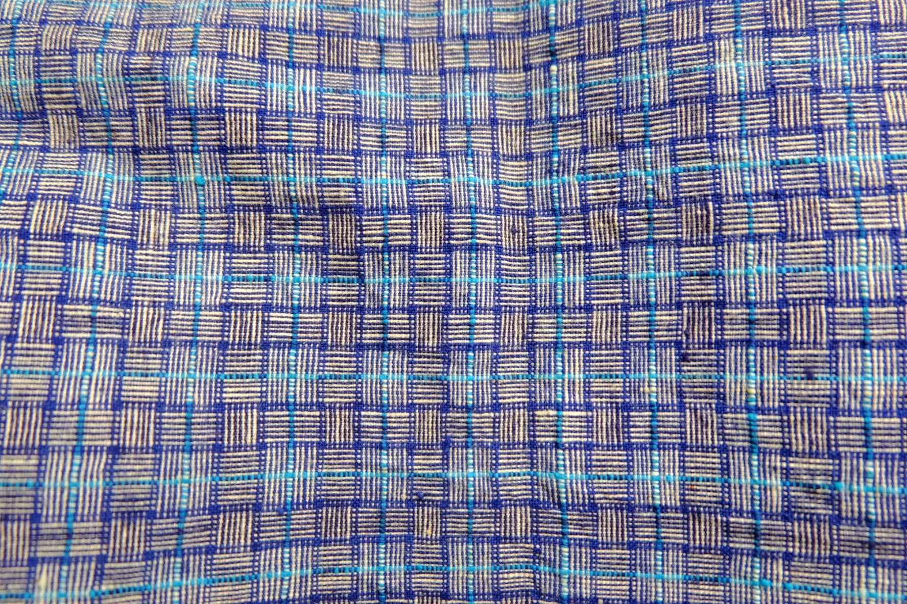 Sky Blue Reed - Pattern Tǔbù - 38cm Width | Substantial Handwoven - BUBBO