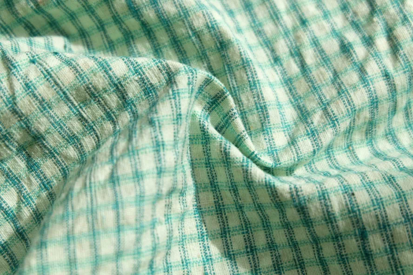 Southern Double-Weave Green Check - Pre-Washed & Ready to Create