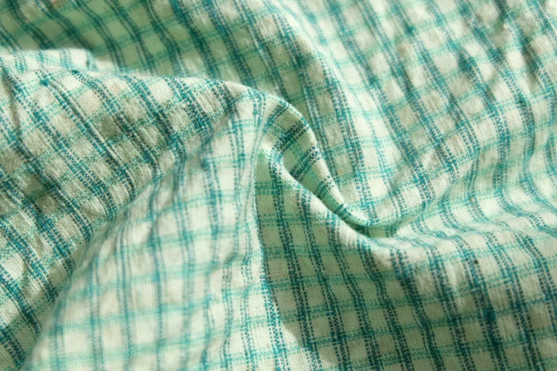 Southern Double-Weave Green Check - Pre-Washed & Ready to Create