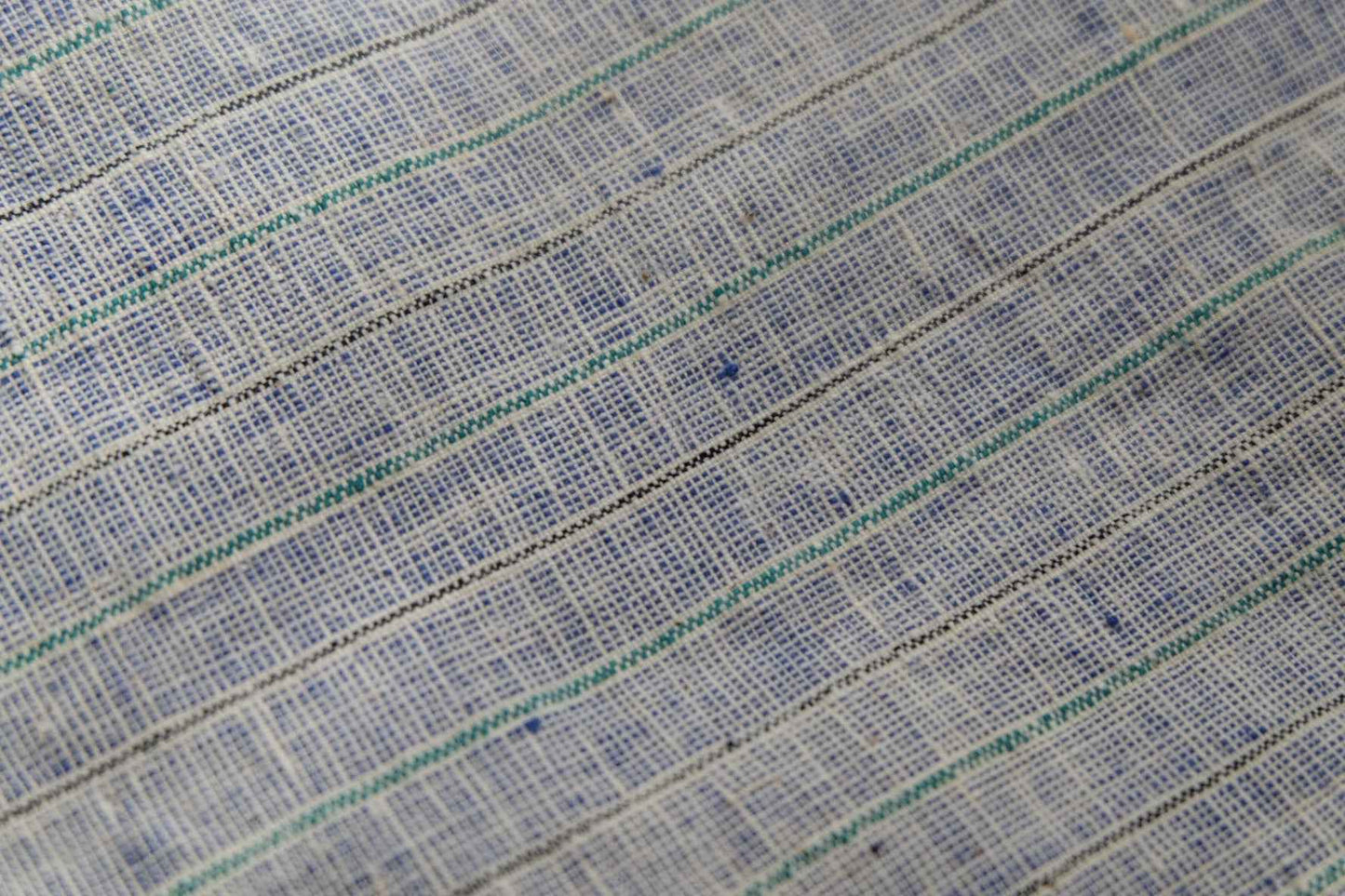 Southern Tǔbù: 'Denim Wash' Woven Stripe pre - washed - BUBBO