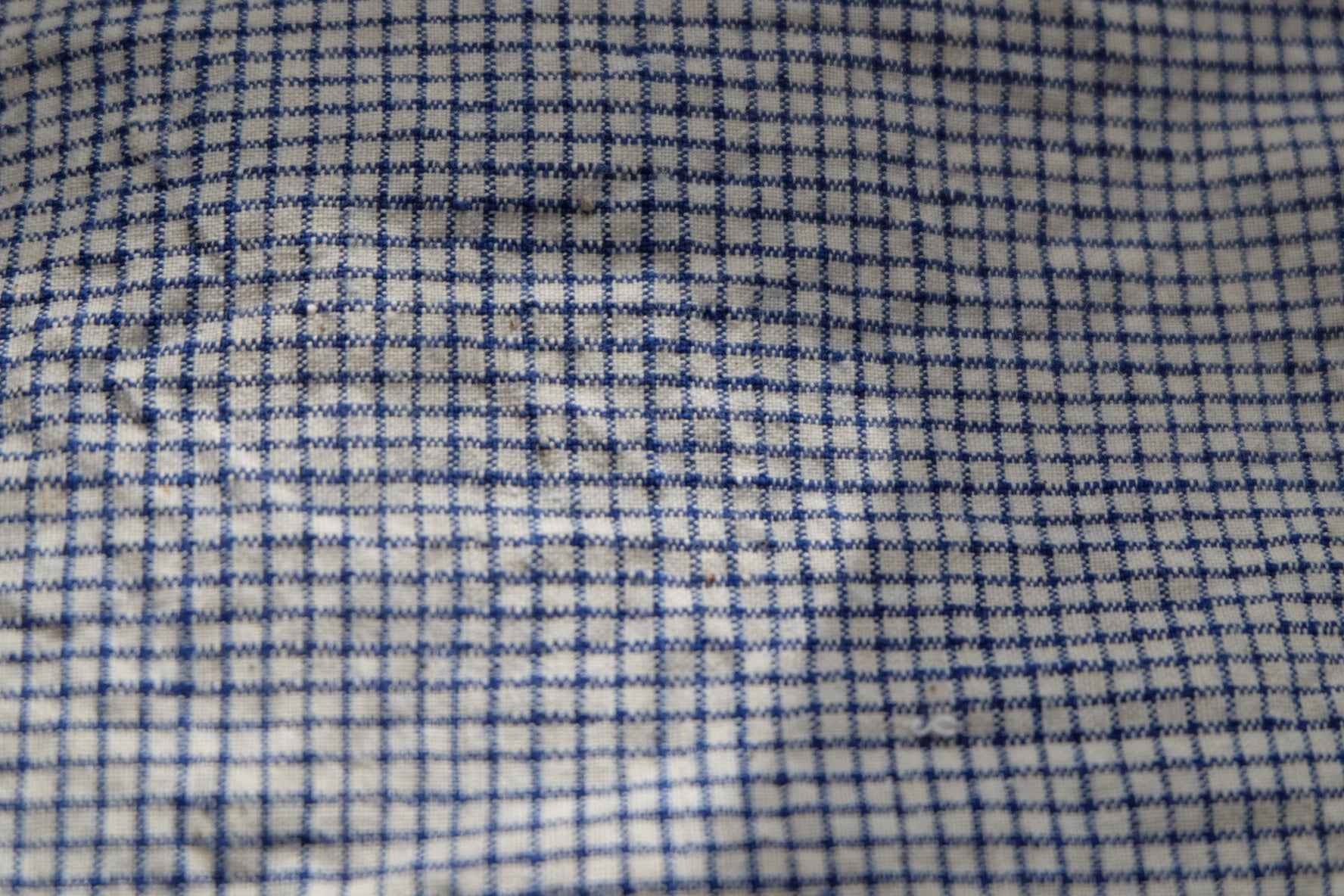 Southern Tǔbù: 'Windmill Check' in Blue & White - Pre - Washed - BUBBO