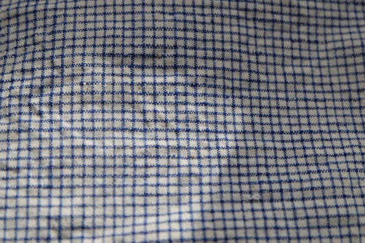 Southern Tǔbù: 'Windmill Check' in Blue & White - Pre - Washed - BUBBO