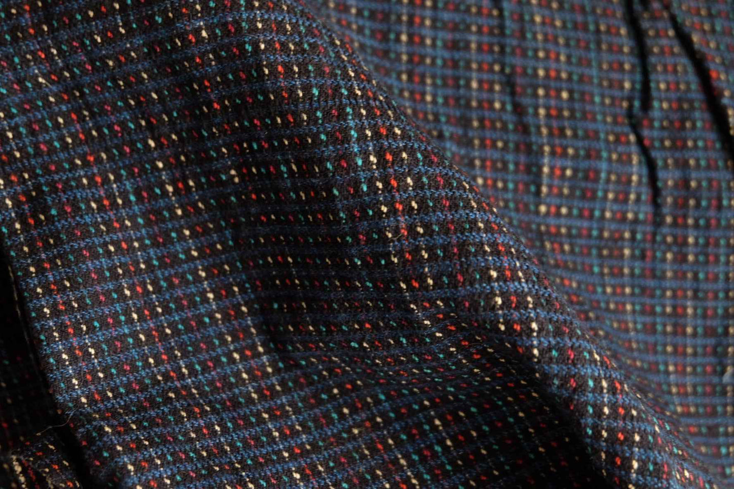 Starlight Tǔbù: Midnight Blue with Embroidered Stars - 32cm Width | Pre - Washed & Ready - BUBBO