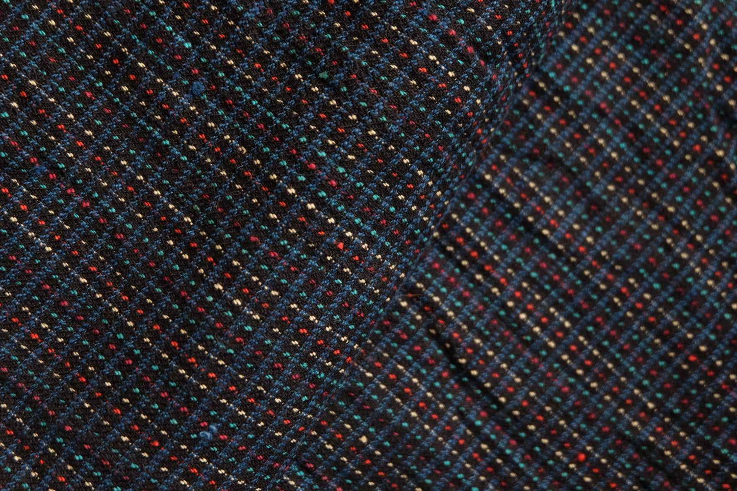 Starlight Tǔbù: Midnight Blue with Embroidered Stars - 32cm Width | Pre - Washed & Ready - BUBBO