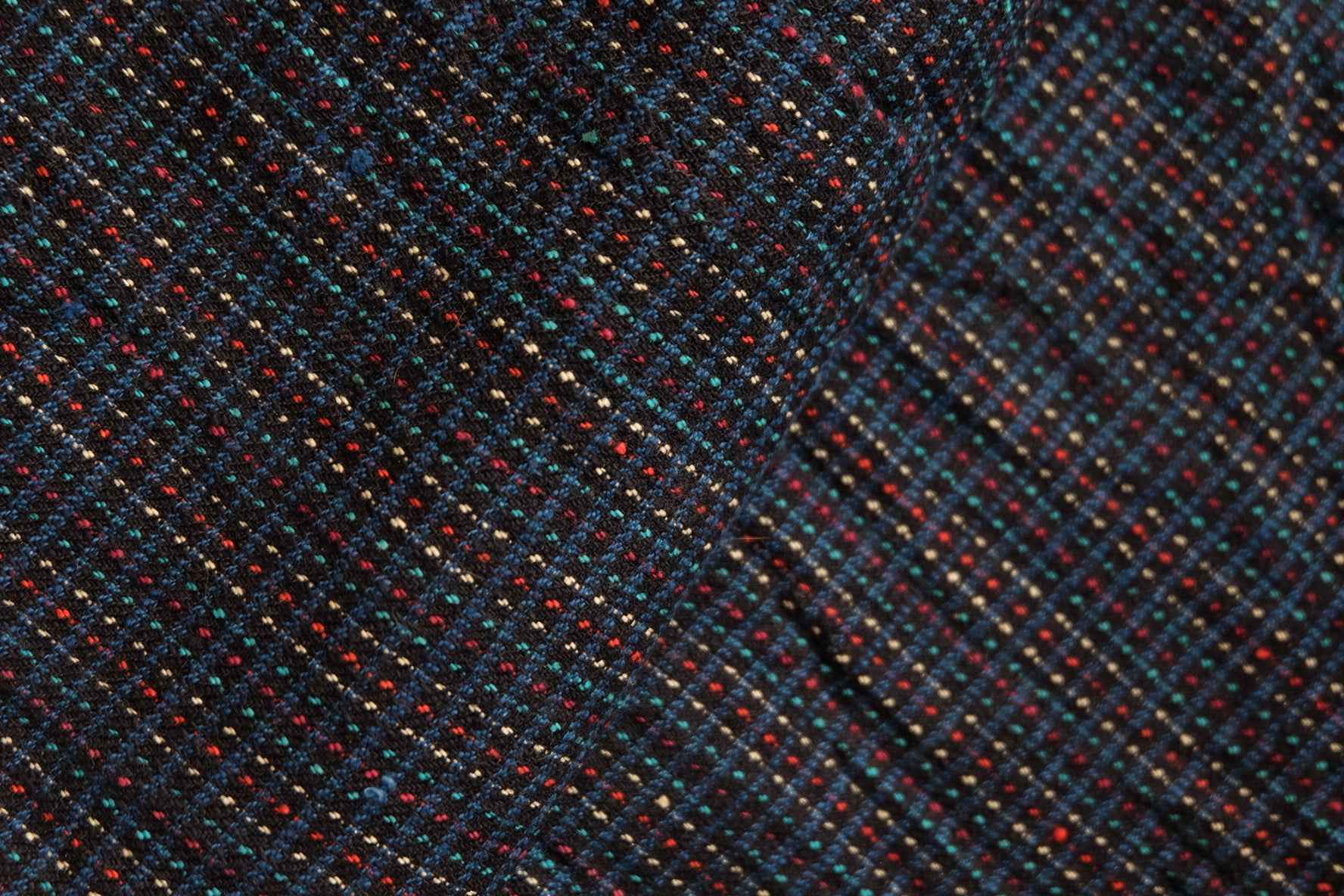 Starlight Tǔbù: Midnight Blue with Embroidered Stars - 32cm Width | Pre - Washed & Ready - BUBBO