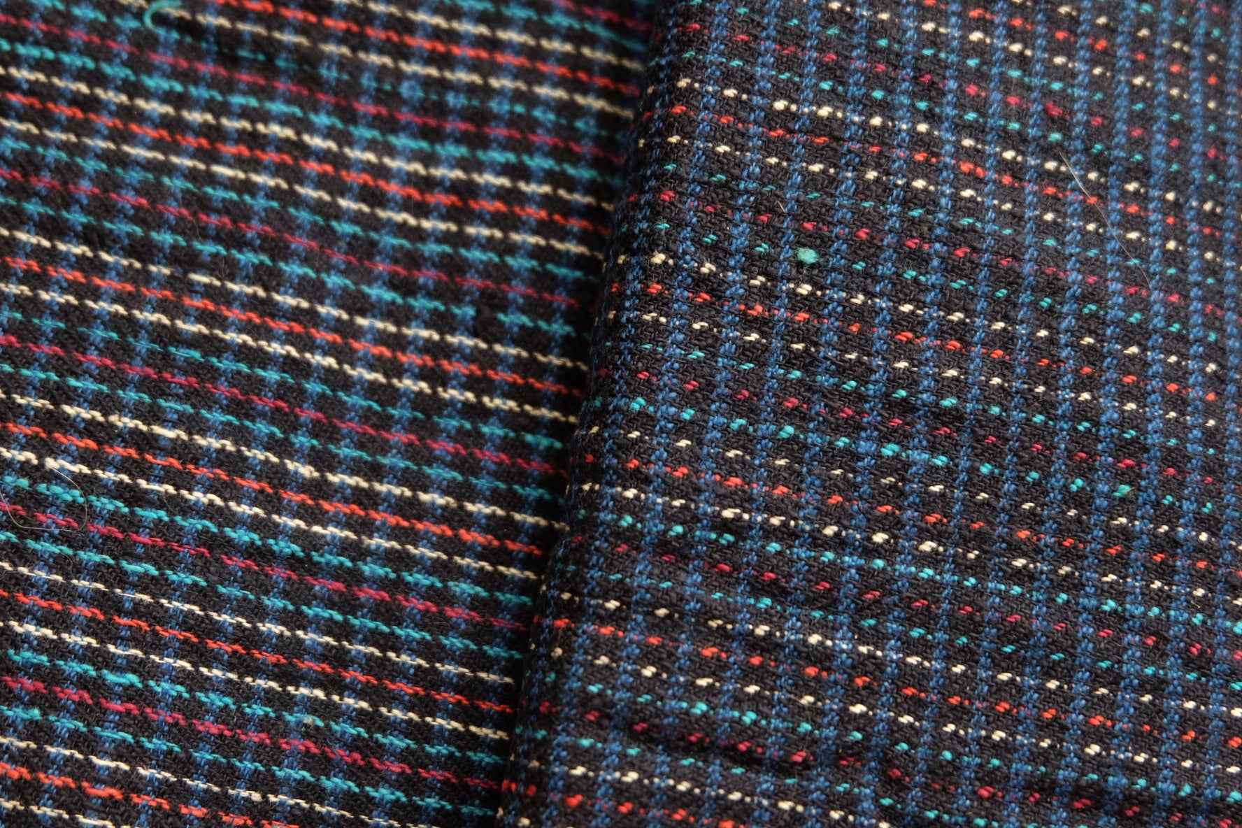 Starlight Tǔbù: Midnight Blue with Embroidered Stars - 32cm Width | Pre - Washed & Ready - BUBBO