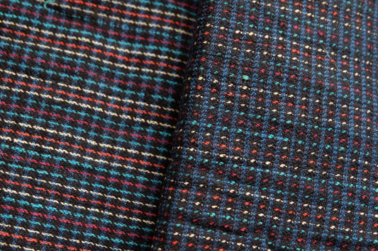 Starlight Tǔbù: Midnight Blue with Embroidered Stars - 32cm Width | Pre - Washed & Ready - BUBBO