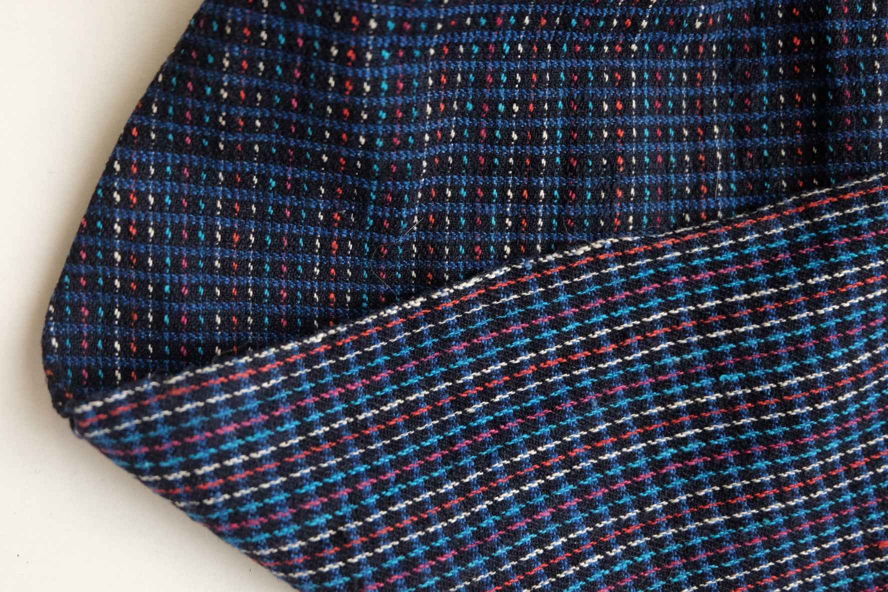 Starlight Tǔbù: Midnight Blue with Embroidered Stars - 32cm Width | Pre - Washed & Ready - BUBBO