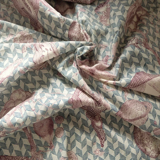 Surreal Story Print Cotton Shirting — 2.2 yd