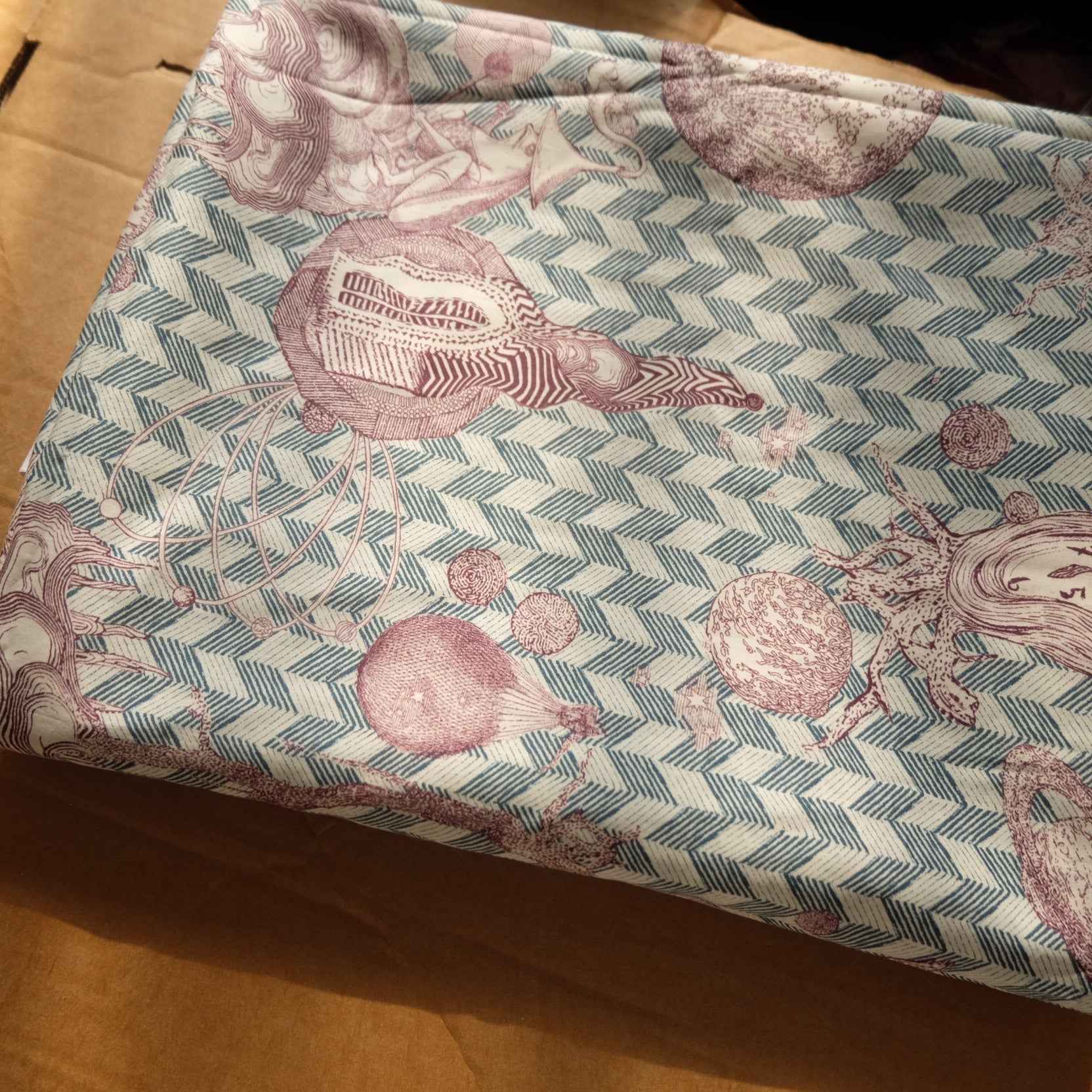 Surreal Story Print Cotton Shirting — 2.2 yd