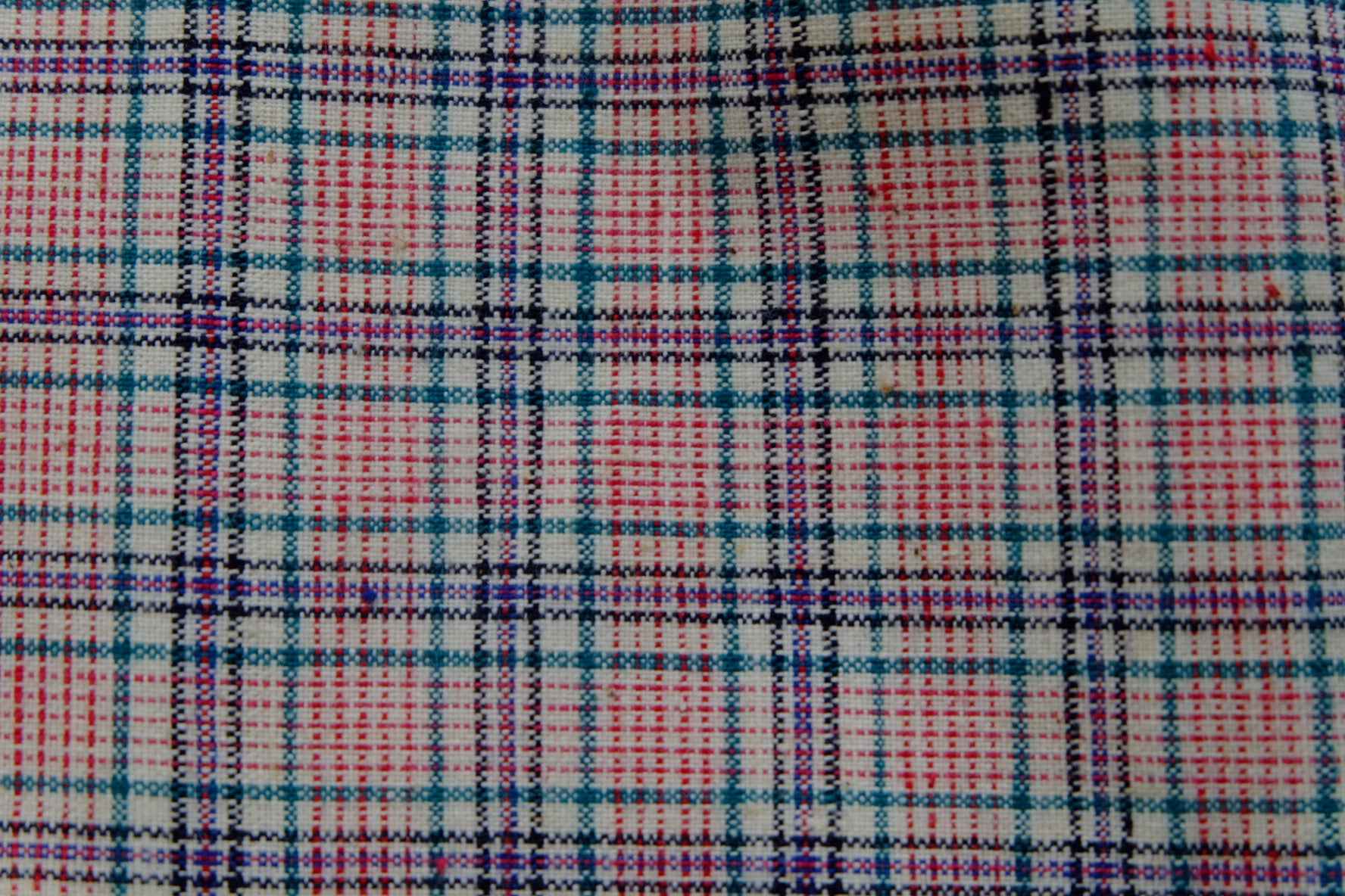 Taicang Rose Check Tǔbù - Brushed Texture | 35.5cm Width - BUBBO