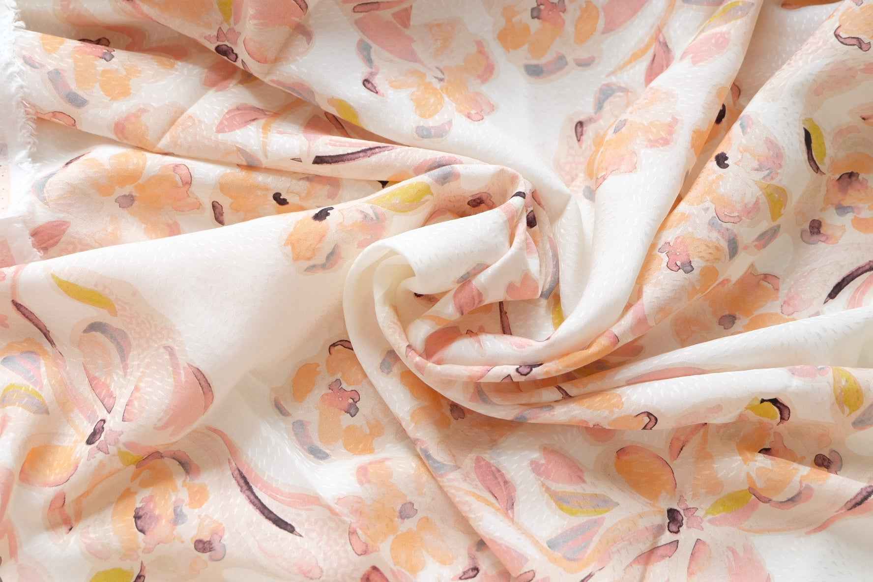 Textured Floral Rayon Fabric — 2.2 yd / 3.3 yd