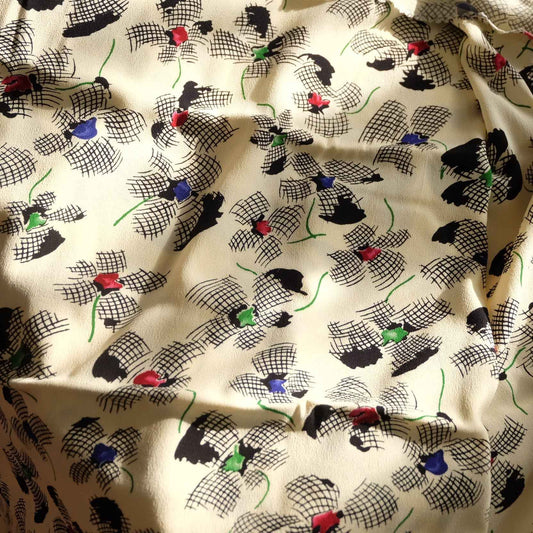 Textured Rayon Crepe Dress Fabric – Drapey Tea Dress Fabric (3.3 yd)