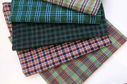 The Forager's Value Pack: A Set of 5 Mossy Green Checks - BUBBO