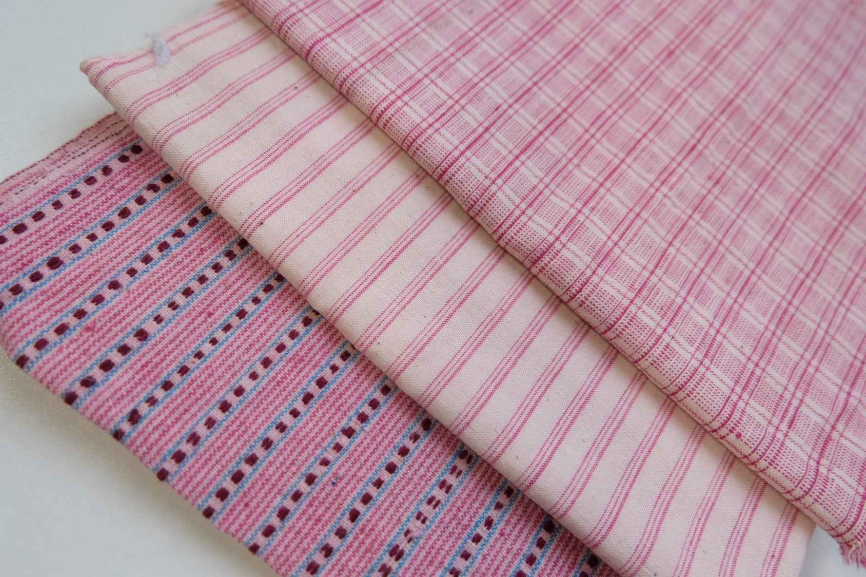 The Pink Heirloom Trio Set - Featuring a Hand - Picked Jacquard - BUBBO