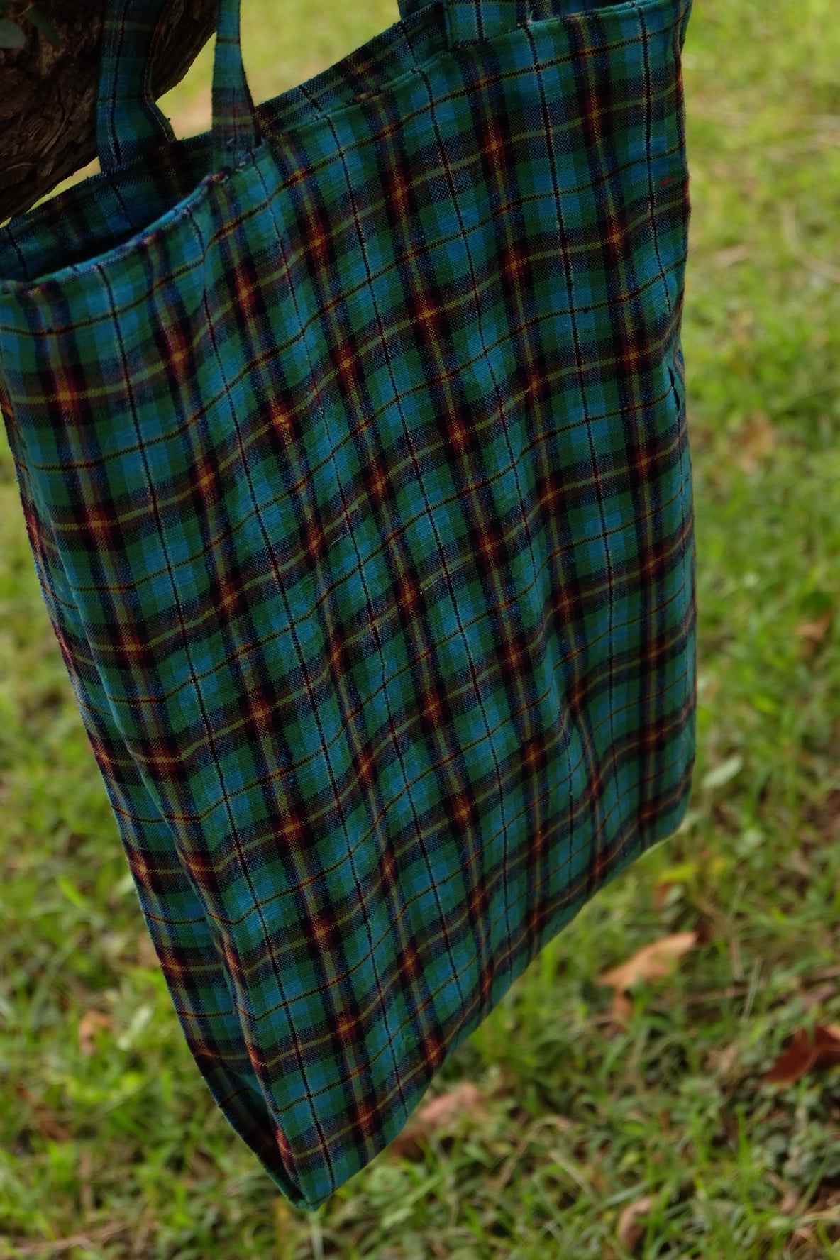 The Teal & Crimson Tote - A Final Archive Piece - BUBBO