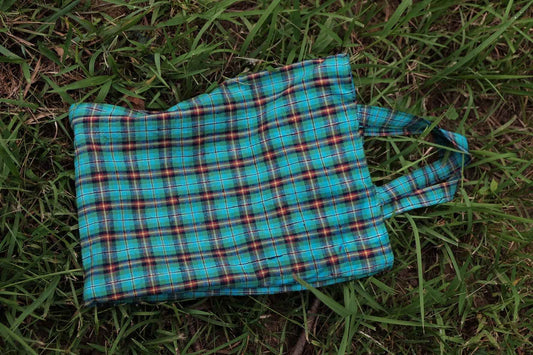 The Teal & Crimson Tote - A Final Archive Piece - BUBBO