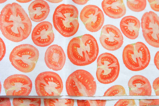 Tomato Slice Print Cotton Fabric – 100% Cotton, 2.2 Yards - BUBBO