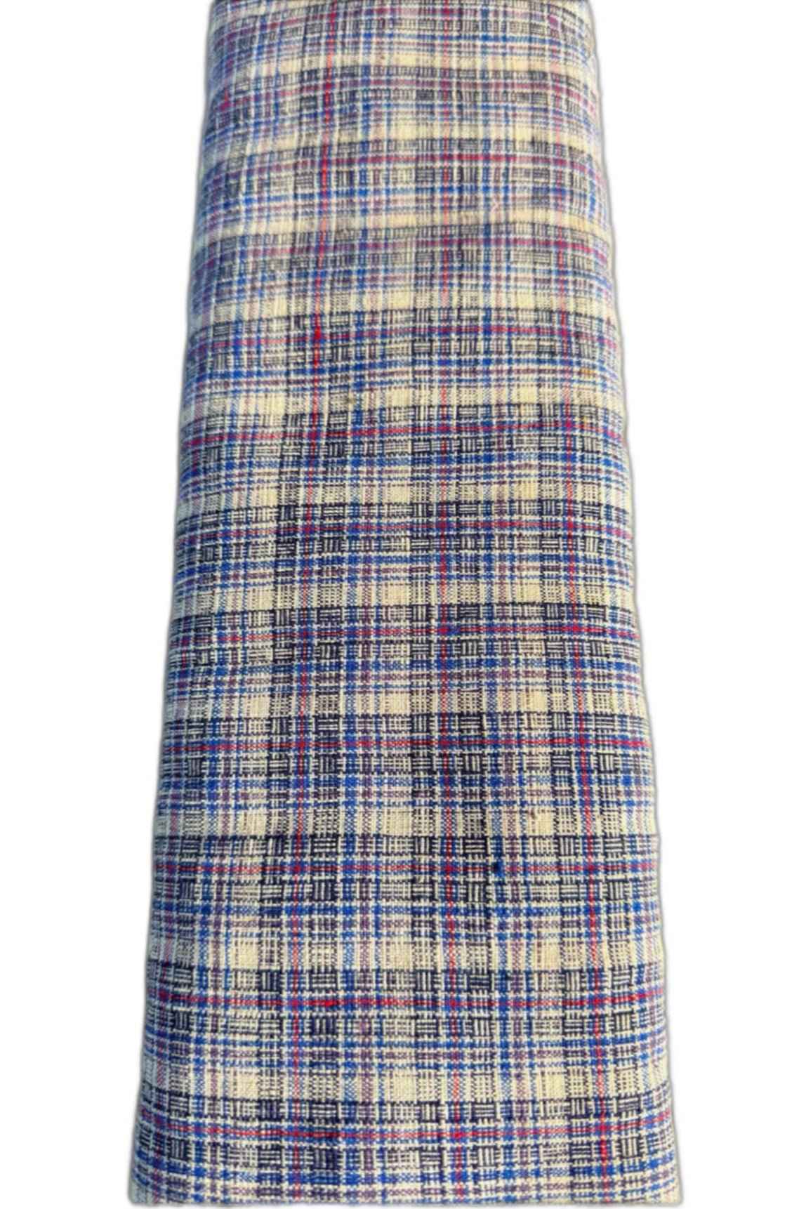 Uncut Southern Bolt of Handwoven Checkered Cotton Roll- 25" x 7 Yds - Garment Maker's Dream