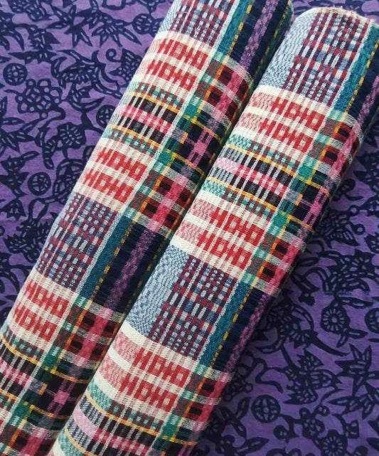 Vintage 'Double Happiness & Orb Blossoms' Woven Tǔbù - 1960s Collector's Heritage Cloth