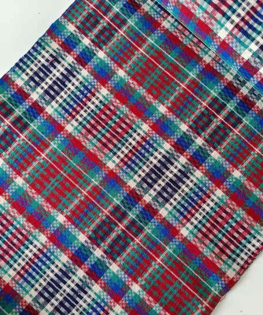 Vintage 'Eight-Harness Joy' Woven Tǔbù - 1950s-60s Heirloom Textile