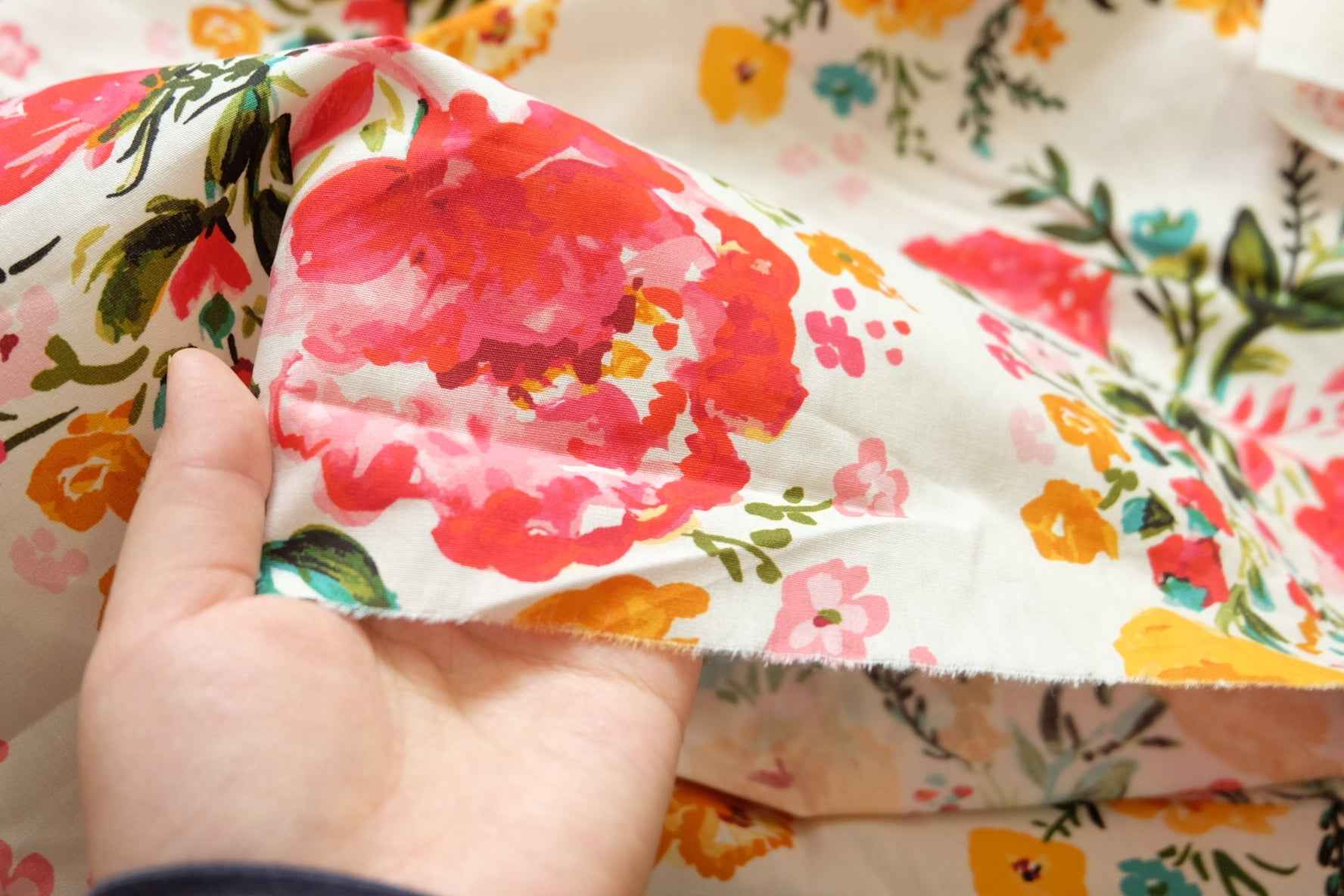 Vintage Floral Cotton Poplin Deadstock – Dress Weight – 2.45 Yards