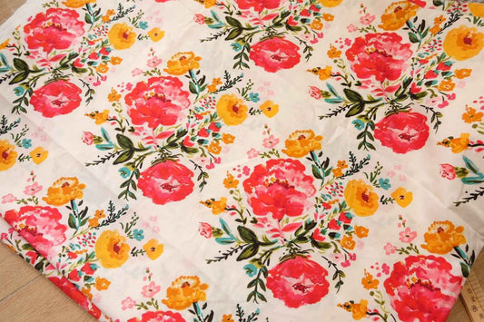 Vintage Floral Cotton Poplin Deadstock – Dress Weight – 2.45 Yards