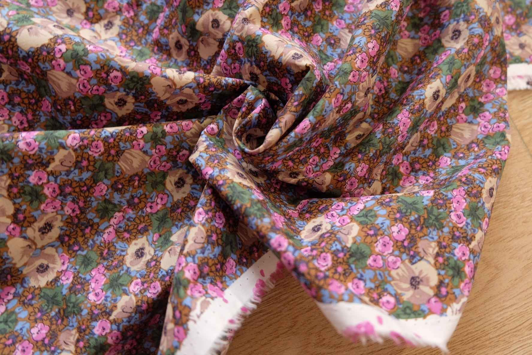 Vintage Micro Floral Cotton – Dense Garden Print | 3.28 yds Cut