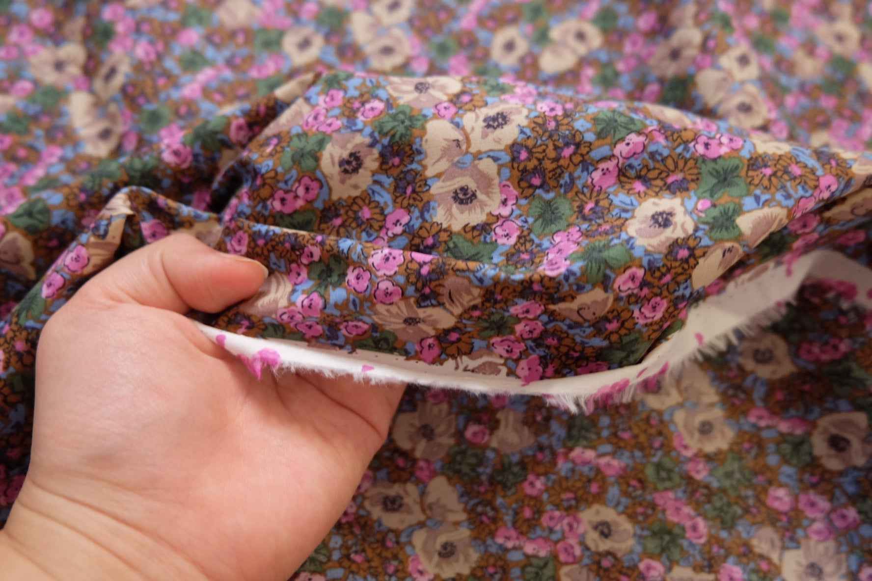 Vintage Micro Floral Cotton – Dense Garden Print | 3.28 yds Cut