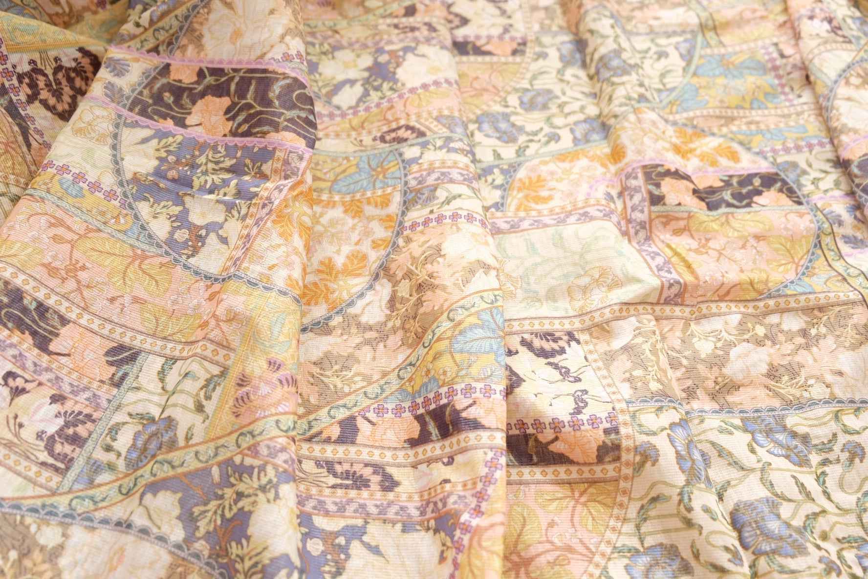 Vintage Patchwork Shimmer Dress Fabric – Tencel Blend (3 Yards)
