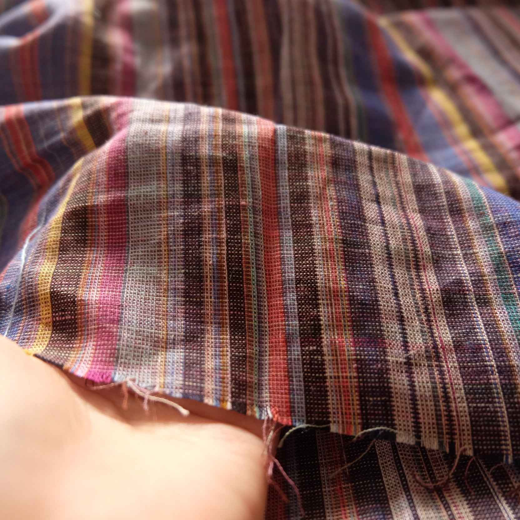 Vintage TV Stripe Cotton Linen — 2.2 yd